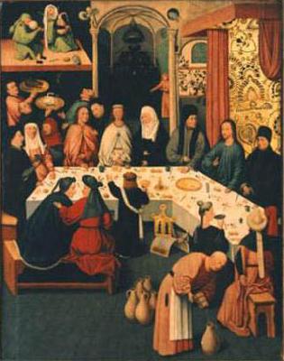 Jheronimus Bosch The Marriage Feast at Cana. oil painting image